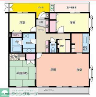 コートフェリカ(3SLDK/5階)の間取り写真