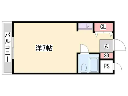プリ・メゾン東加古川駅前(ワンルーム/1階)の間取り写真