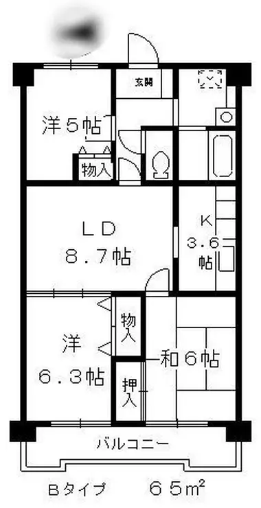 ベルグリーン大泉 5階階 間取り