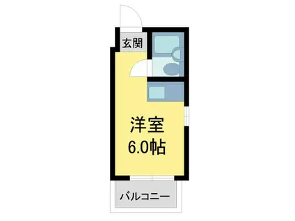 ダイドーメゾン甲子園口II(ワンルーム/4階)の間取り写真