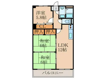 ADVANCE21(3LDK/5階)の間取り写真