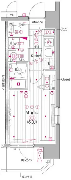 ガーラ・ヴィスタ川崎 2階階 間取り