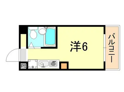 プリメゾン西明石(1K/6階)の間取り写真