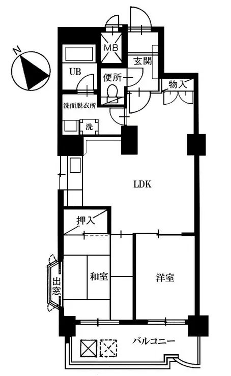 ベルハウス元町 5階階 間取り