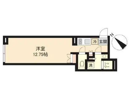 PASEO神宮前 パセオ神宮前(ワンルーム/1階)の間取り写真