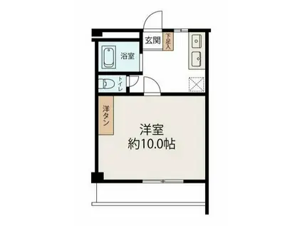 富士見テラス(1K/1階)の間取り写真