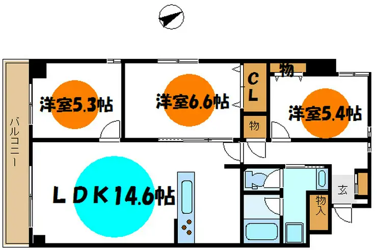ソサエティギャレリア 2階階 間取り