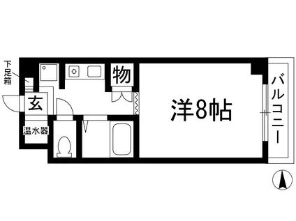 センチュリーショウエイⅥ(1K/3階)の間取り写真