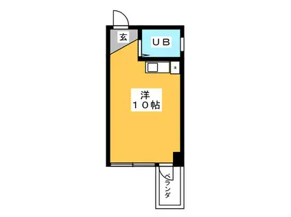 フロムイースト(ワンルーム/3階)の間取り写真