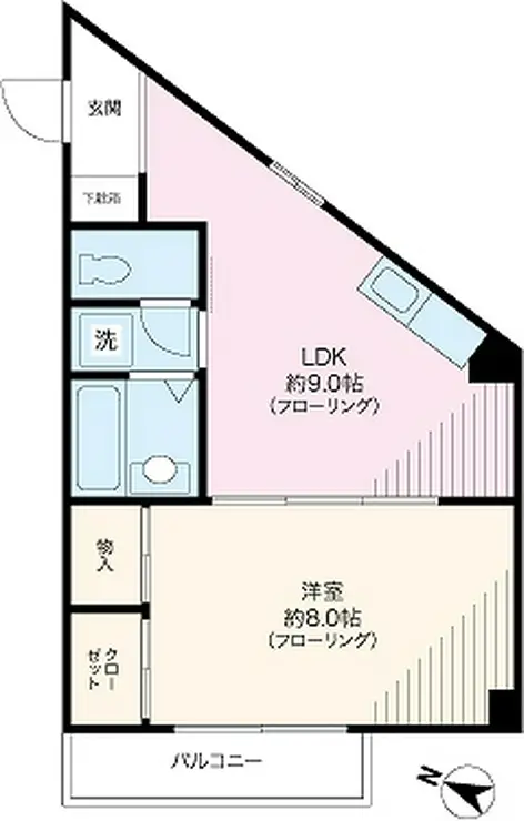 ビューハイツ土屋 2階階 間取り