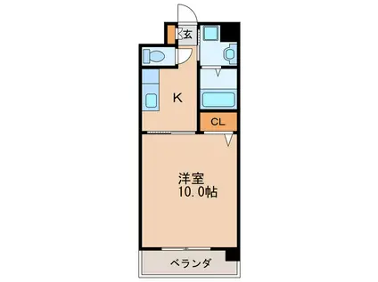 カサグランデ新栄(1K/3階)の間取り写真