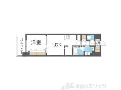アーバネックス梅田中崎町II(1LDK/10階)の間取り写真
