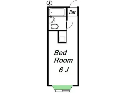 サンライフ常盤台1(ワンルーム/1階)の間取り写真