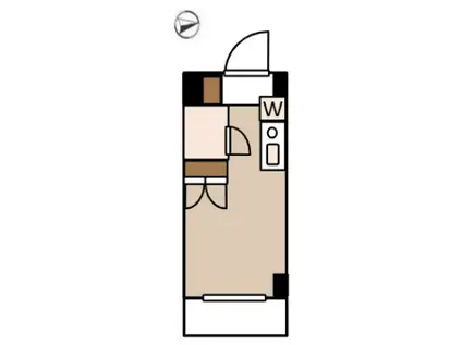 ガーデン東白楽(1K/3階)の間取り写真