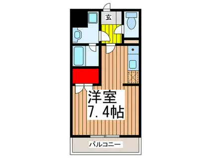 新都心HB(ワンルーム/3階)の間取り写真