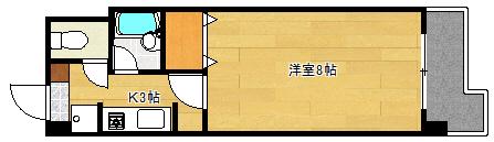 MDみささ(1K/3階)の間取り写真