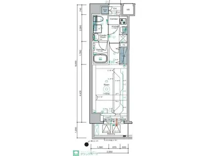 SYNEX KAMEIDO(1K/7階)の間取り写真