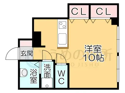 メゾン岩橋(ワンルーム/3階)の間取り写真