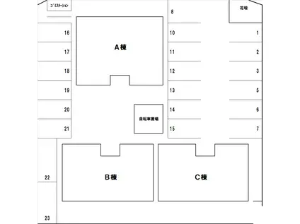 ユトリロ下地2(3DK/2階)の間取り写真