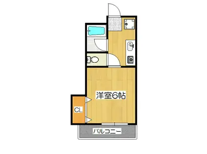 PERIGEE(1K/1階)の間取り写真