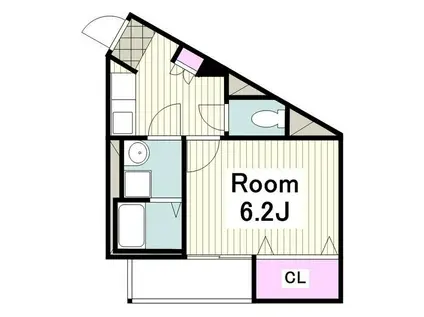 イル デュ ボヌール(1K/4階)の間取り写真