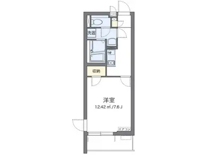 クレイノアウリィ仲六郷(1K/2階)の間取り写真