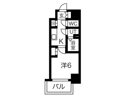 エステート金山(1K/2階)の間取り写真