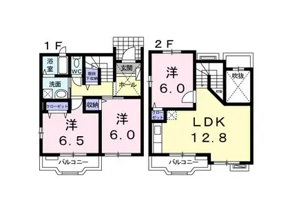 エスポワール コリーヌ(3LDK/1階)の間取り写真