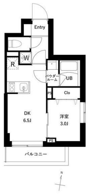 プレセダン千駄木(1DK/3階)の間取り写真