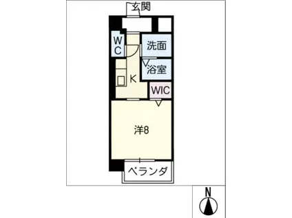 RISORA(1K/6階)の間取り写真