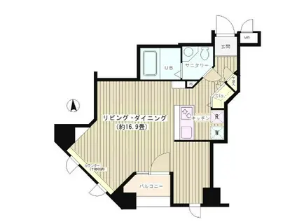 K S麹町 ケーズ麹町(ワンルーム/6階)の間取り写真