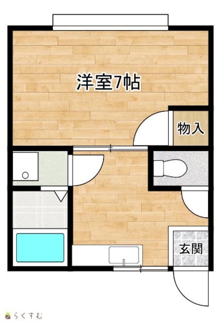 オリバーハイツ(1K/1階)の間取り写真