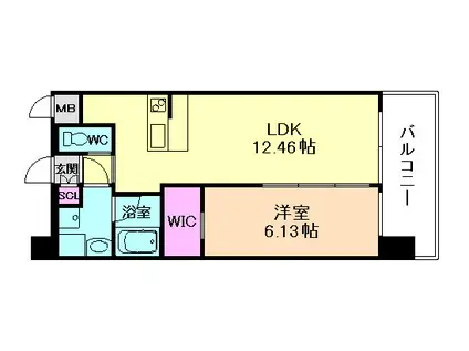 プレジオ御幣島ASIAN(1LDK/11階)の間取り写真