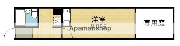 長瀬レーベンハイム(ワンルーム/1階)の間取り写真
