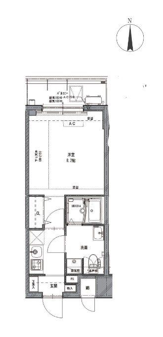 エテルヴォ三ノ輪ステーションフロント(1K/2階)の間取り写真