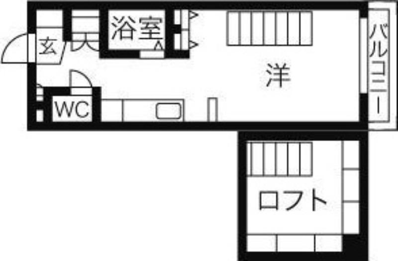 ルシードイースト(1DK/6階)の間取り写真