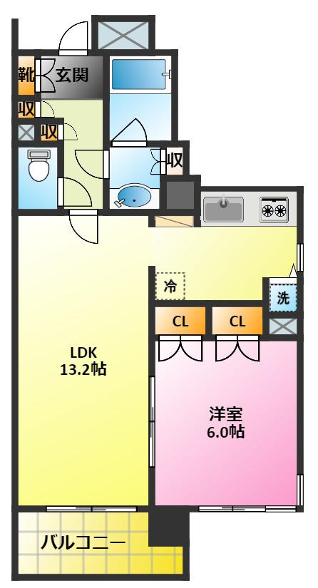 クラッサ元住吉(1LDK/5階)の間取り写真