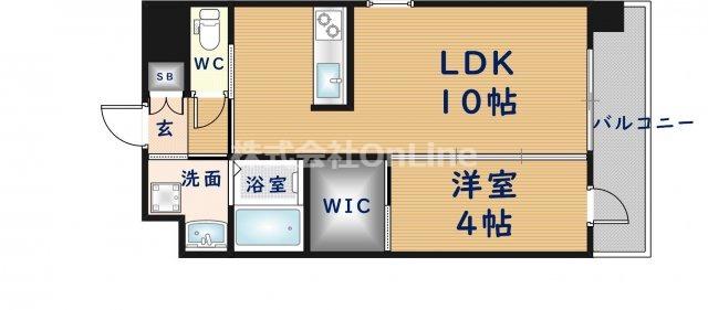 GRAN DUE永和駅前(1LDK/6階)の間取り写真