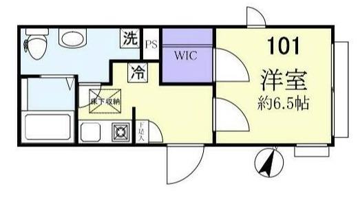 プライマシィー永福町(1K/1階)の間取り写真