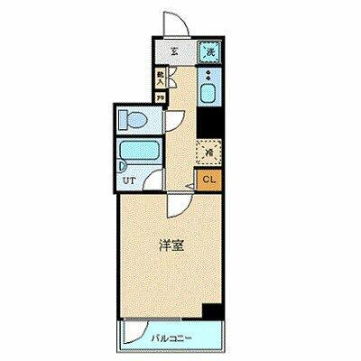 プレール・ドゥーク蒲田II(1K/3階)の間取り写真
