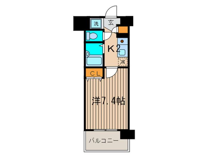 プルミエール梶ヶ谷(1K/3階)の間取り写真