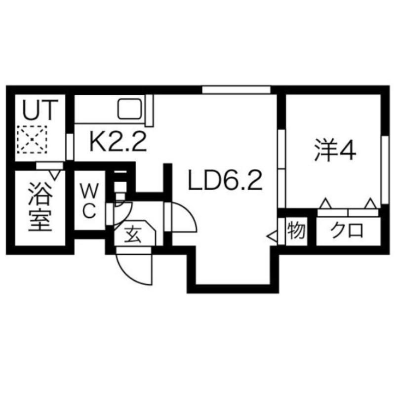 HOLOMUA MAKALII(1LDK/5階)の間取り写真