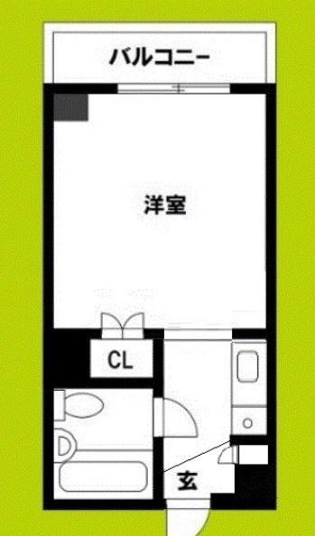 メゾン野江(ワンルーム/5階)の間取り写真