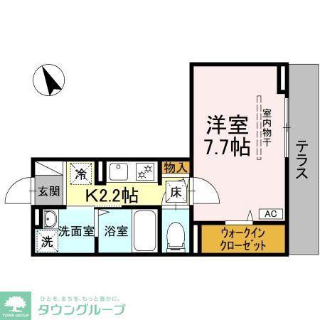 DBLESS 上星川(1K/3階)の間取り写真