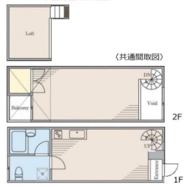 ラフォーレK-1(1DK/1階)の間取り写真