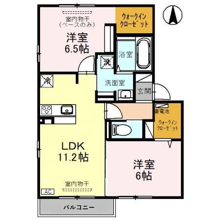 フェアリー(2LDK/1階)の間取り写真