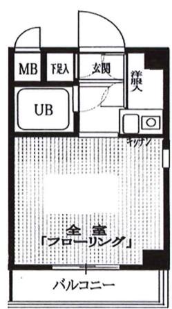コーポレージ中葛西(1K/3階)の間取り写真
