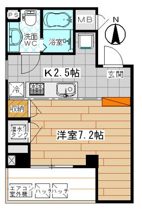 南青山STUDIO FLAT 南青山スタジオフラット(1K/3階)の間取り写真