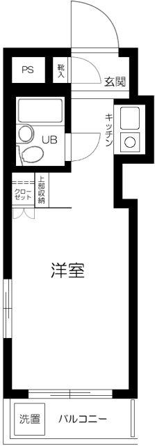 スカイコート蒲田(ワンルーム/1階)の間取り写真