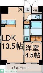 AXIS.LS(1LDK/10階)の間取り写真